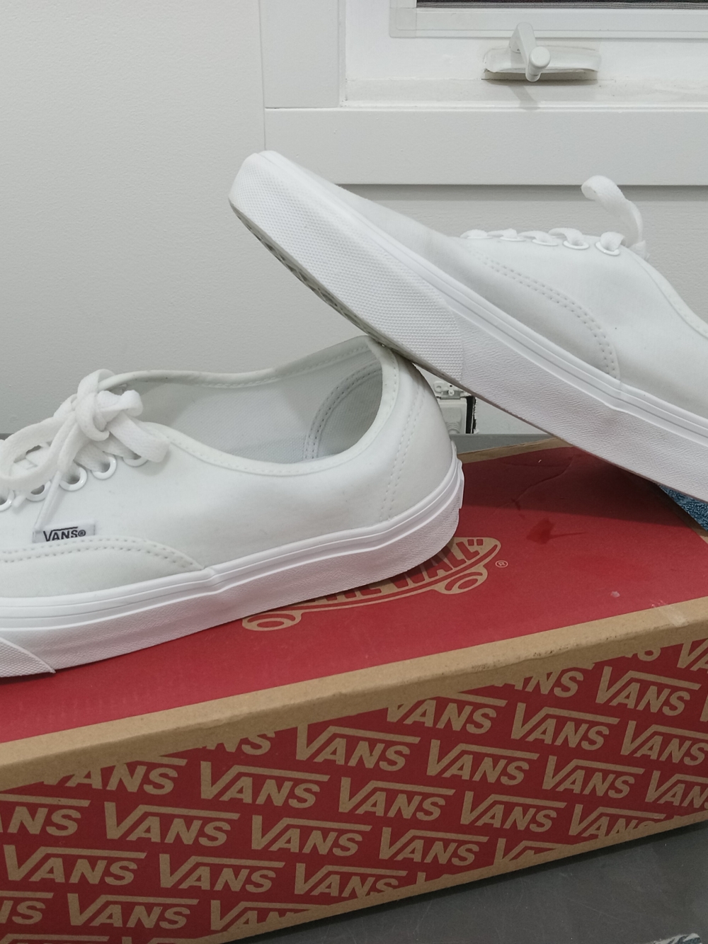 Vans Women’s White Low-Top Canvas Sneakers